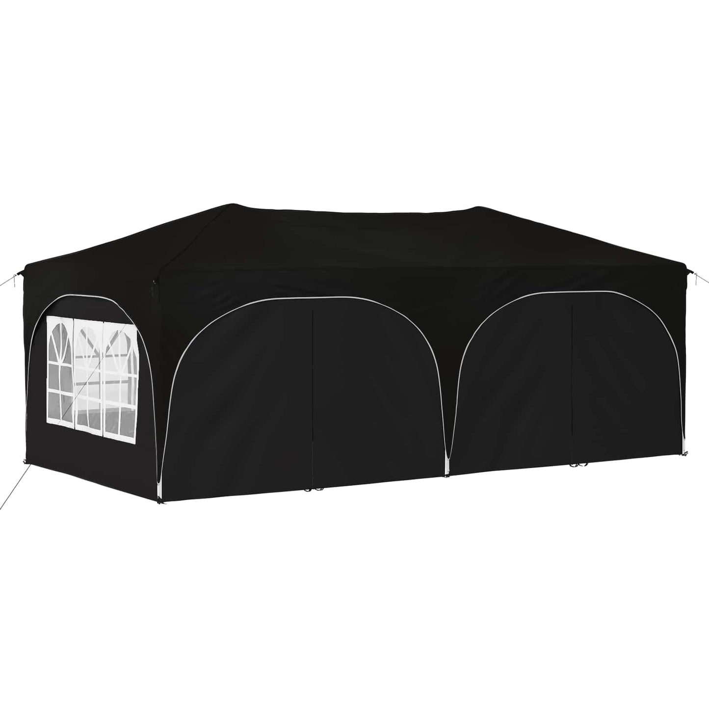 Pop-up Feesttent Zwart 575 x 288 x 245 cm Oxford Stof is nu te koop bij PeponiXL, paradijselijk wonen!
