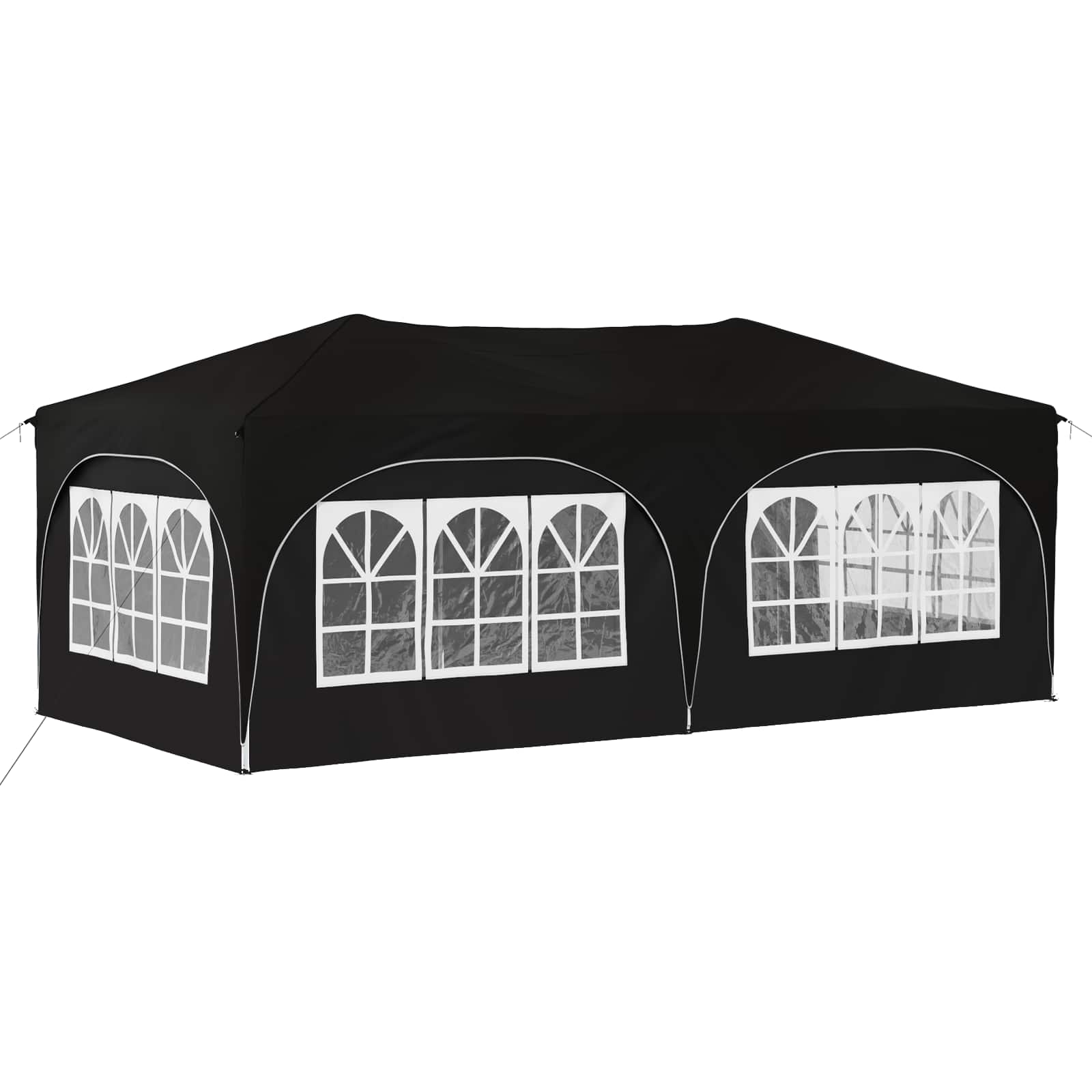Pop-up Feesttent Zwart 575 x 288 x 245 cm Oxford Stof is nu te koop bij PeponiXL, paradijselijk wonen!