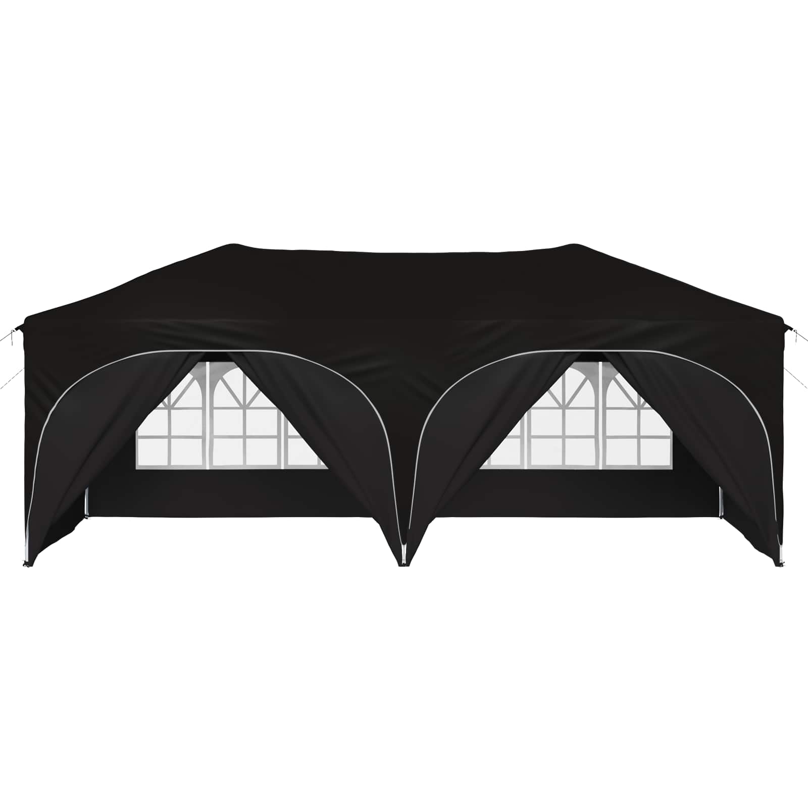 Pop-up Feesttent Zwart 575 x 288 x 245 cm Oxford Stof is nu te koop bij PeponiXL, paradijselijk wonen!
