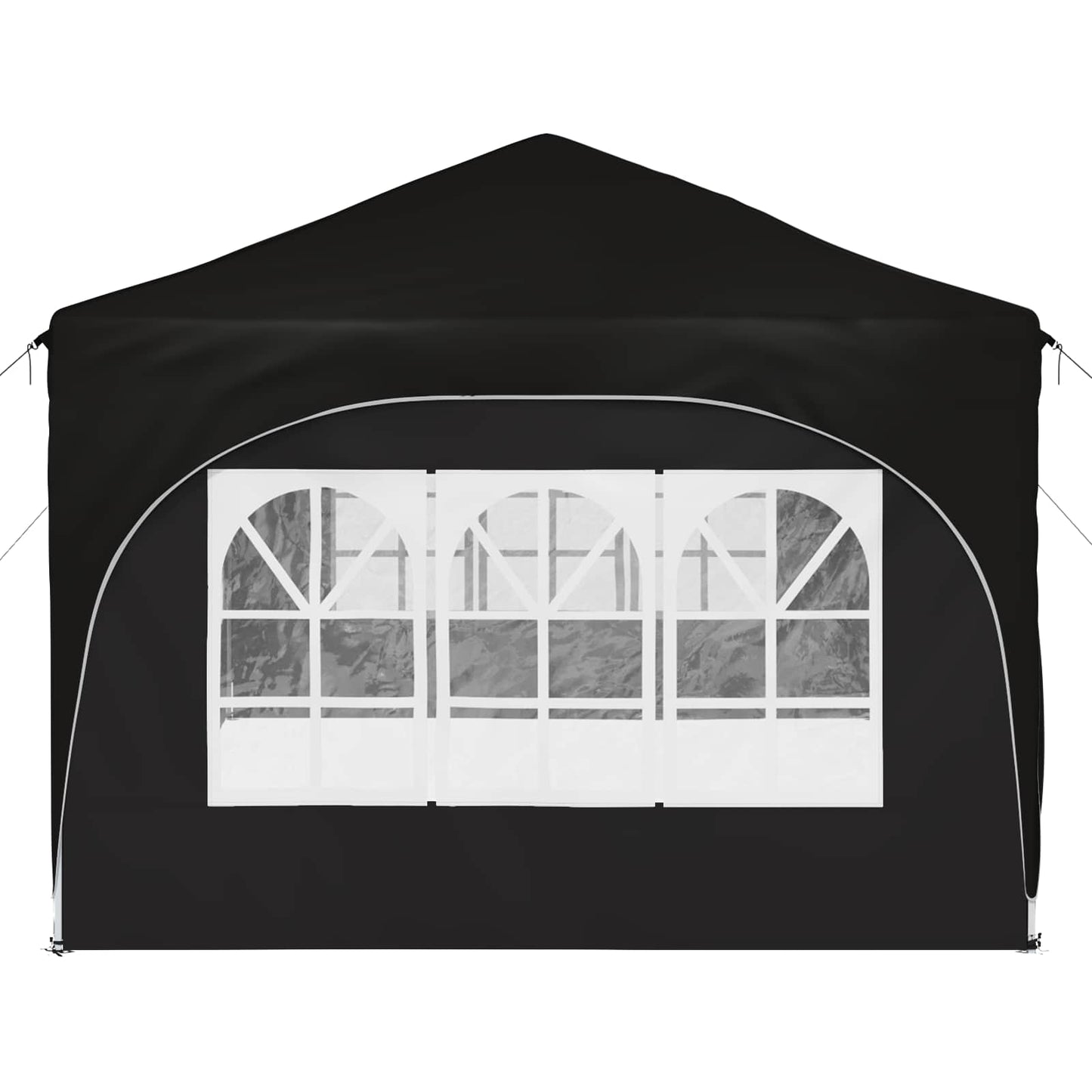 Pop-up Feesttent Zwart 575 x 288 x 245 cm Oxford Stof is nu te koop bij PeponiXL, paradijselijk wonen!