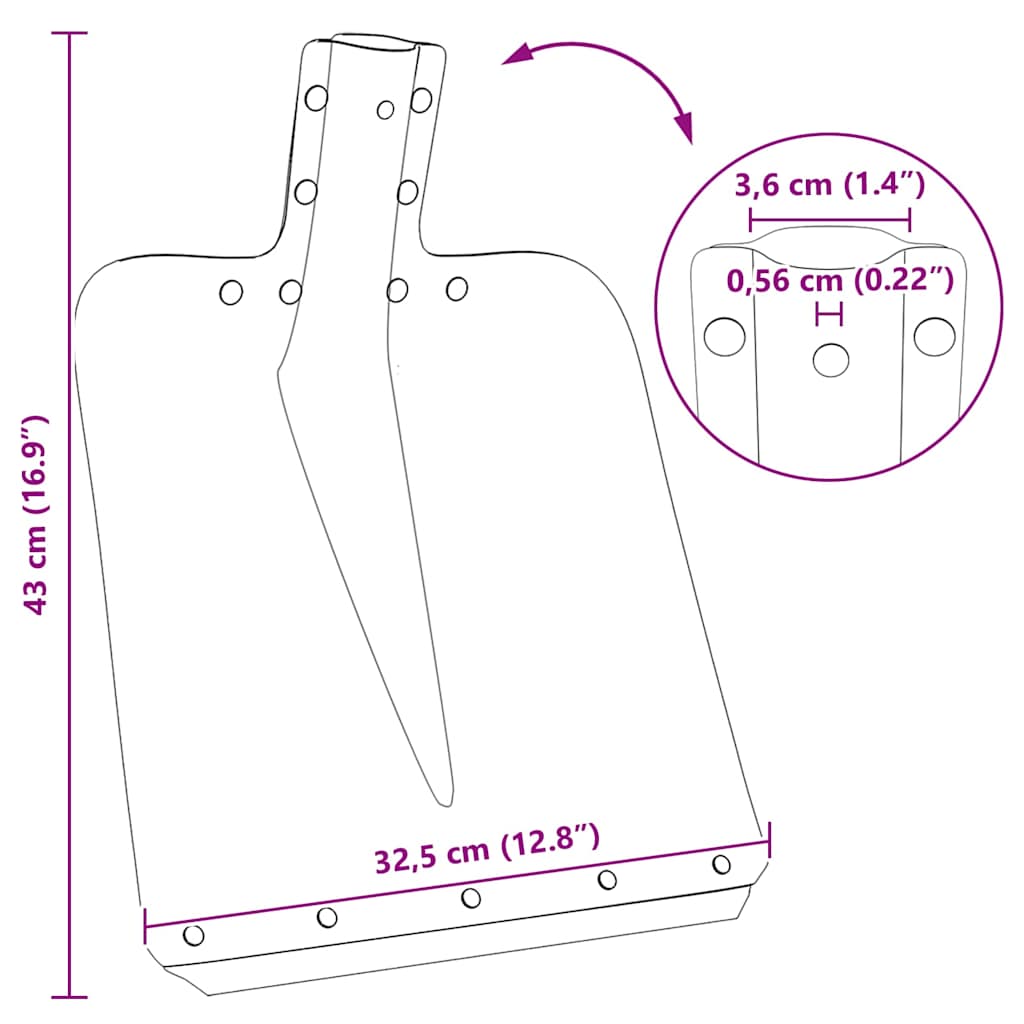 Schep Hoofd Zilver 41,5 x 32,5 cm Aluminium is nu te koop bij PeponiXL, paradijselijk wonen!