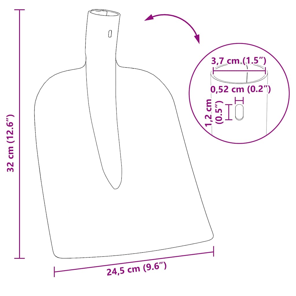 Schep Hoofd Rood 32 x 24,5 cm Gepoedercoat staal is nu te koop bij PeponiXL, paradijselijk wonen!