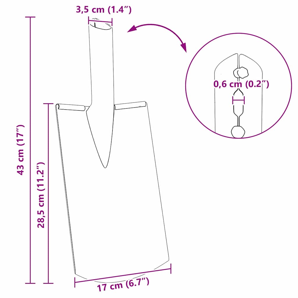 Schep Hoofd Zilver 43 x 17 cm Gepoedercoat staal is nu te koop bij PeponiXL, paradijselijk wonen!