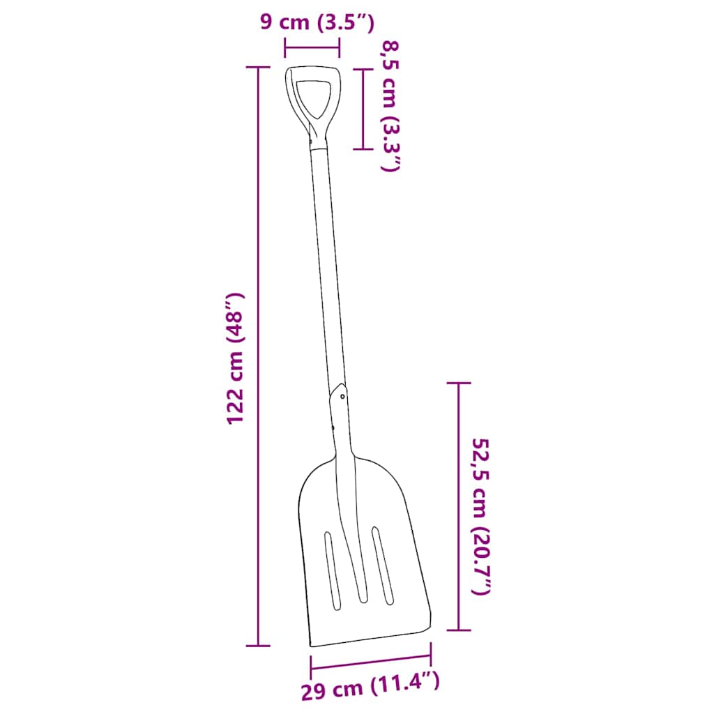 Schep Zilver 29 x 122 cm Aluminium is nu te koop bij PeponiXL, paradijselijk wonen!