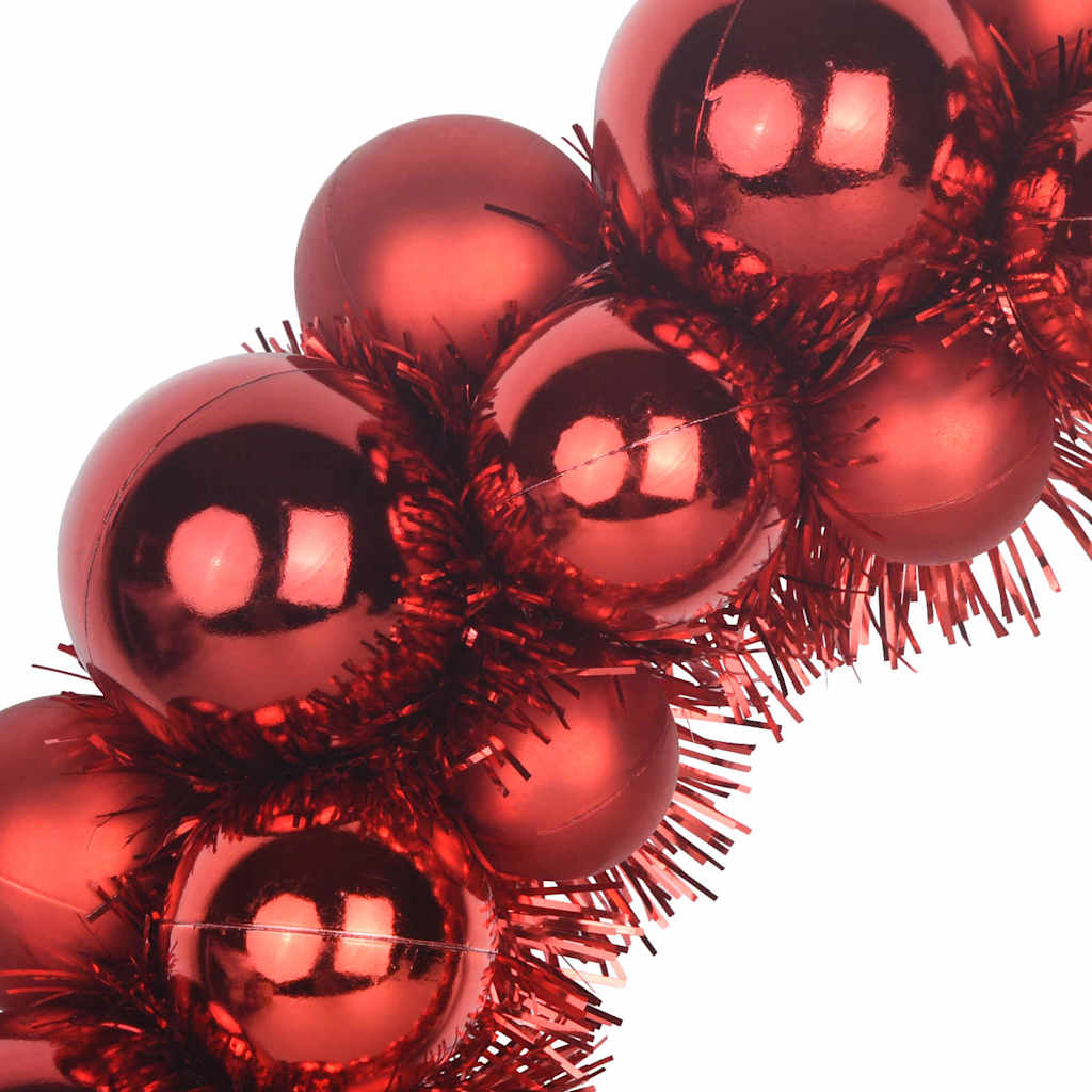 Kerstbal Kransen 2 pcs Rood 33 x 33 x 7 cm Polystyreen is nu te koop bij PeponiXL, paradijselijk wonen!