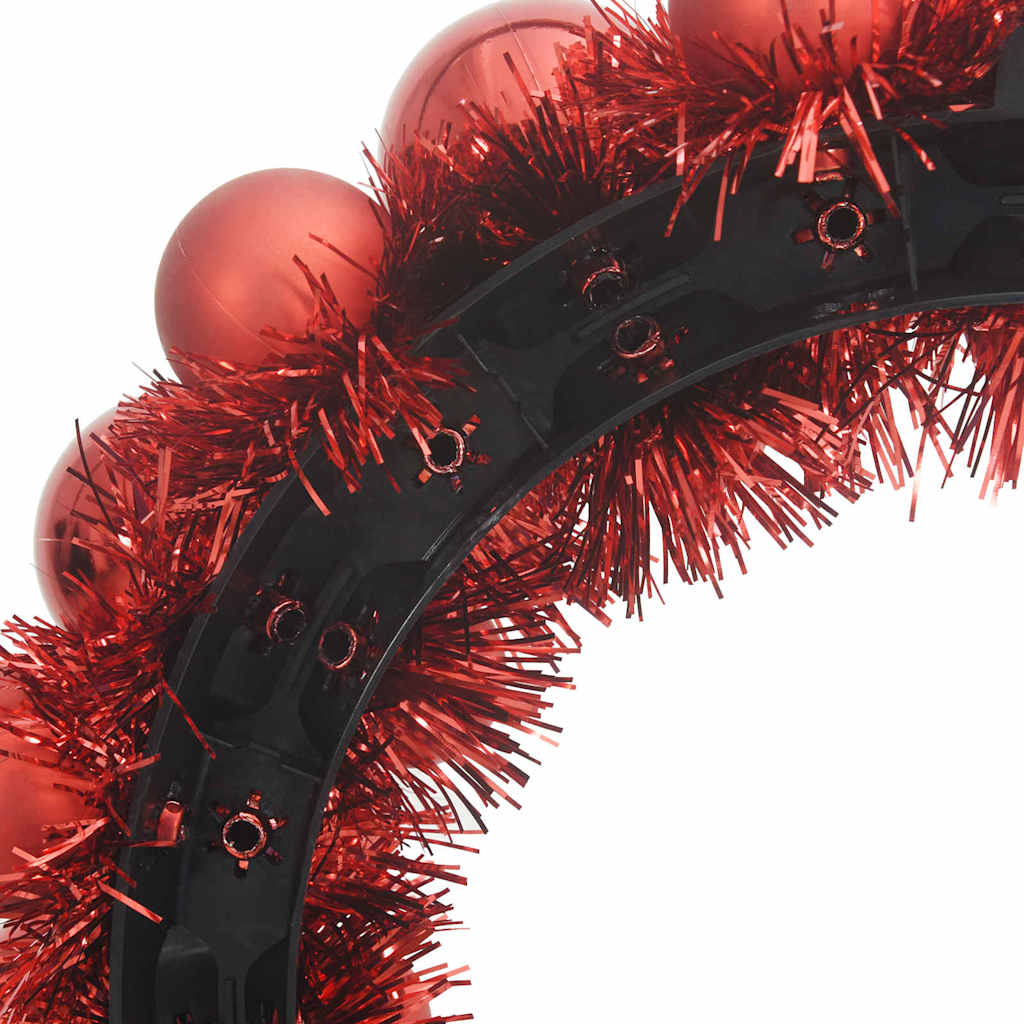 Kerstbal Kransen 2 pcs Rood 33 x 33 x 7 cm Polystyreen is nu te koop bij PeponiXL, paradijselijk wonen!