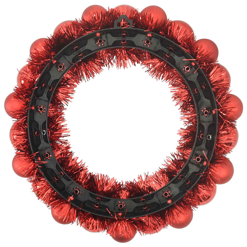 Kerstbal Kransen 2 pcs Rood 33 x 33 x 7 cm Polystyreen is nu te koop bij PeponiXL, paradijselijk wonen!