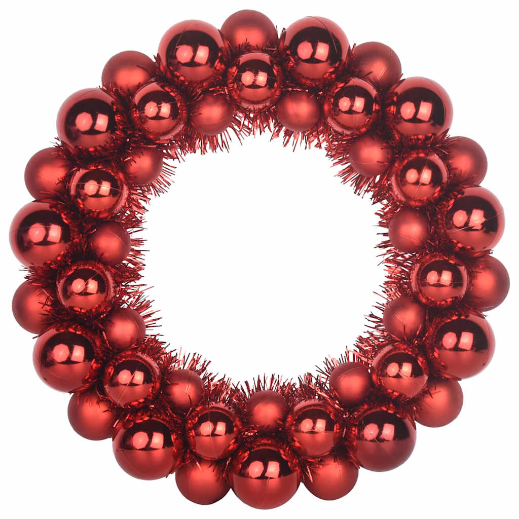 Kerstbal Kransen 2 pcs Rood 33 x 33 x 7 cm Polystyreen is nu te koop bij PeponiXL, paradijselijk wonen!