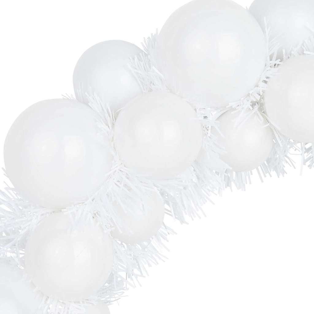 Kerstbal Kransen 2 pcs Wit 33 x 33 x 7 cm Polystyreen is nu te koop bij PeponiXL, paradijselijk wonen!