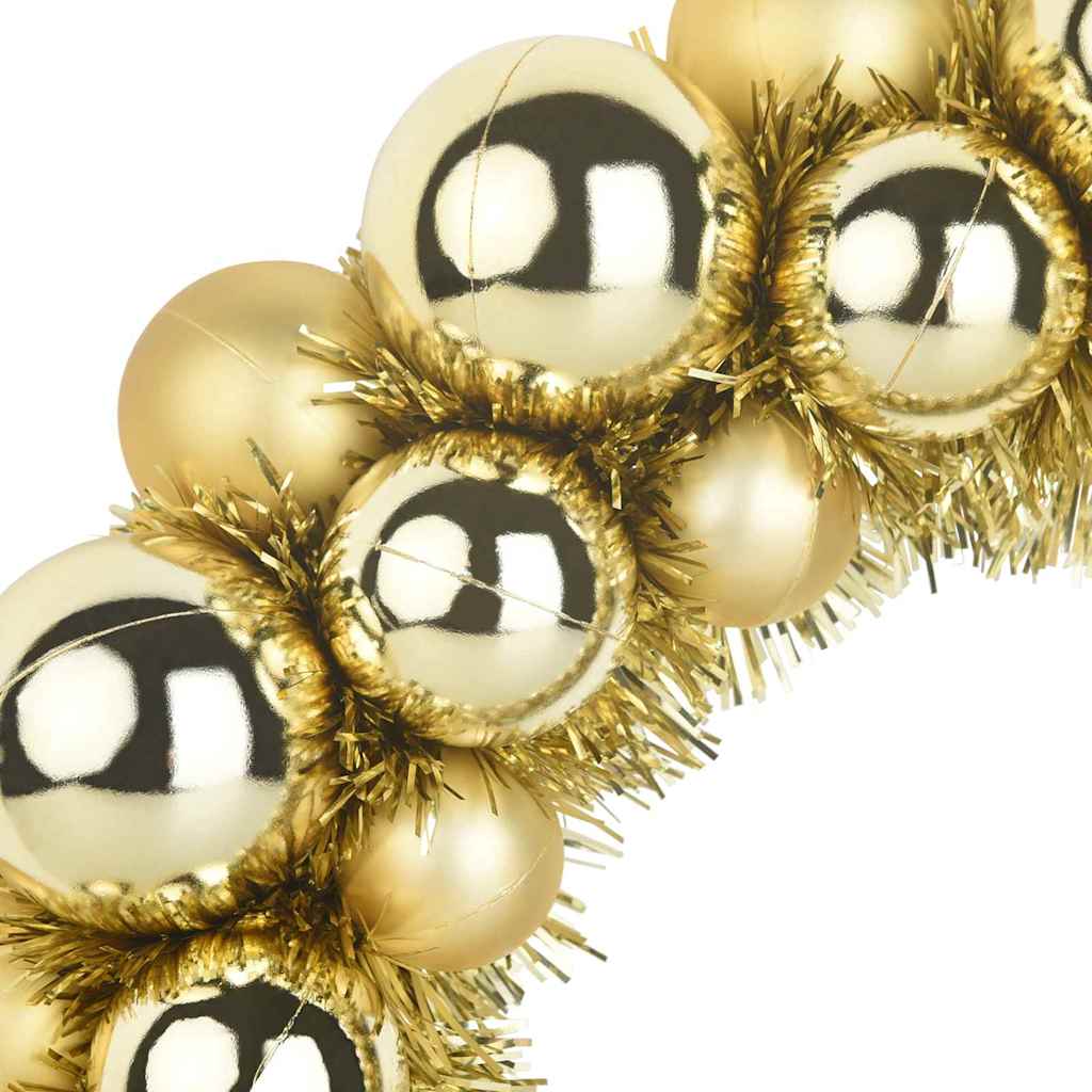 Kerstbal Kransen 2 pcs Goud 33 x 33 x 7 cm Polystyreen is nu te koop bij PeponiXL, paradijselijk wonen!