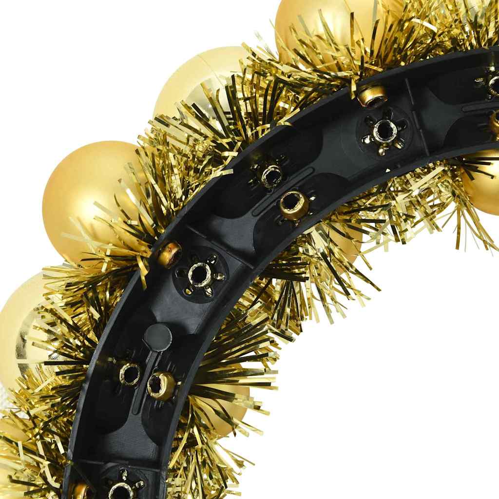 Kerstbal Kransen 2 pcs Goud 33 x 33 x 7 cm Polystyreen is nu te koop bij PeponiXL, paradijselijk wonen!