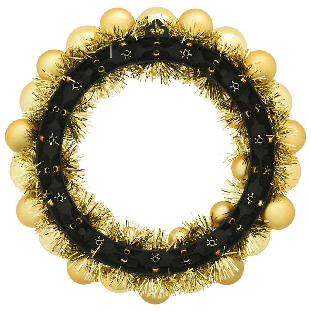 Kerstbal Kransen 2 pcs Goud 33 x 33 x 7 cm Polystyreen is nu te koop bij PeponiXL, paradijselijk wonen!