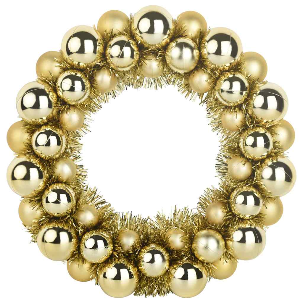 Kerstbal Kransen 2 pcs Goud 33 x 33 x 7 cm Polystyreen is nu te koop bij PeponiXL, paradijselijk wonen!
