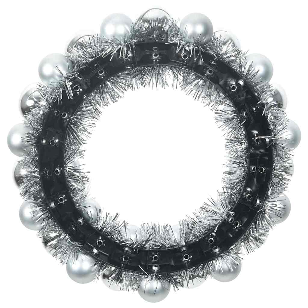 Kerstbal Kransen 2 pcs Zilver 33 x 33 x 7 cm Polystyreen is nu te koop bij PeponiXL, paradijselijk wonen!