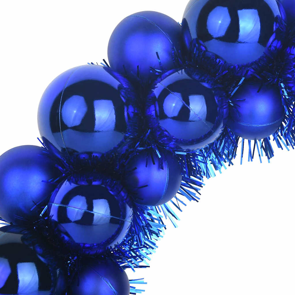 Kerstbal Kransen 2 pcs Blauw 33 x 33 x 7 cm Polystyreen is nu te koop bij PeponiXL, paradijselijk wonen!