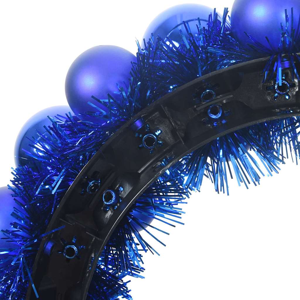 Kerstbal Kransen 2 pcs Blauw 33 x 33 x 7 cm Polystyreen is nu te koop bij PeponiXL, paradijselijk wonen!