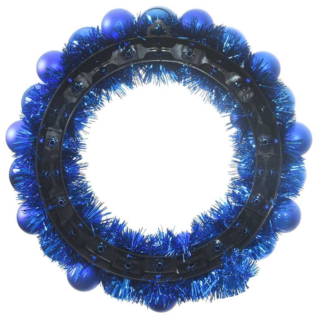 Kerstbal Kransen 2 pcs Blauw 33 x 33 x 7 cm Polystyreen is nu te koop bij PeponiXL, paradijselijk wonen!