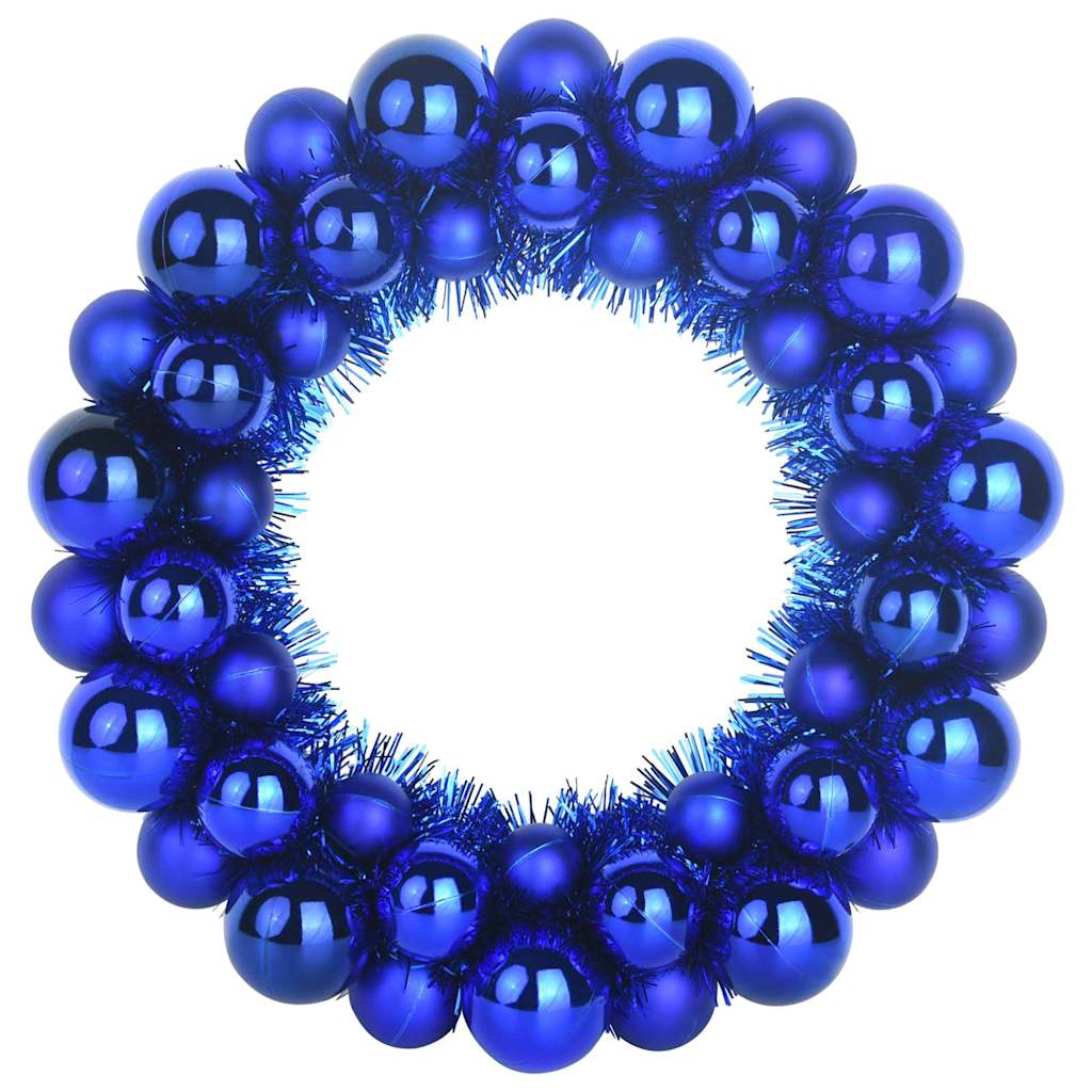 Kerstbal Kransen 2 pcs Blauw 33 x 33 x 7 cm Polystyreen is nu te koop bij PeponiXL, paradijselijk wonen!