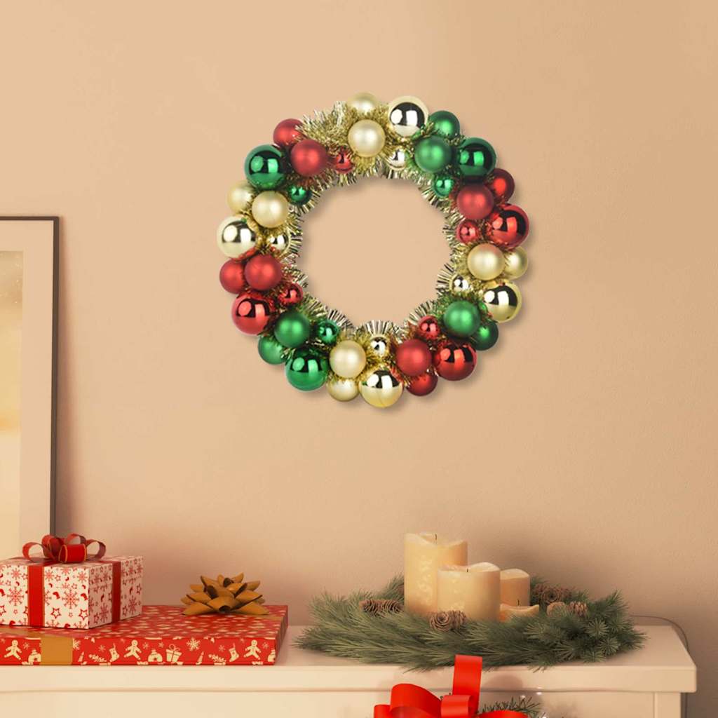 Kerstbal Kransen 2 pcs Multikleur 33 x 33 x 7 cm Polystyreen is nu te koop bij PeponiXL, paradijselijk wonen!