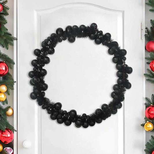 Kerstbal Guirlande Zwart 186 cm Polystyreen is nu te koop bij PeponiXL, paradijselijk wonen!