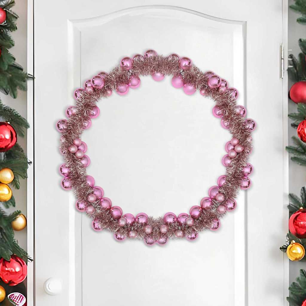 Kerstbal Guirlande Roze 186 cm Polystyreen is nu te koop bij PeponiXL, paradijselijk wonen!