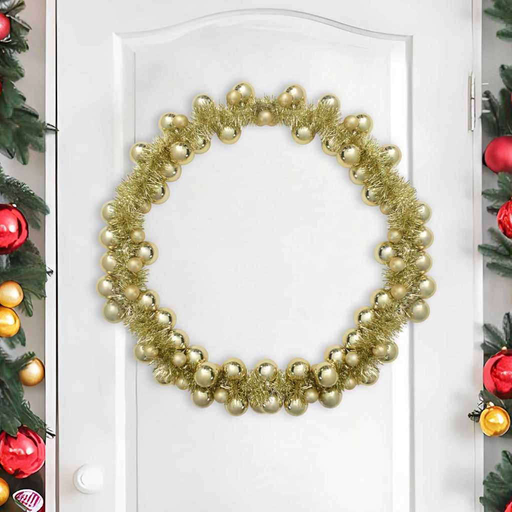 Kerstbal Guirlande Goud 186 cm Polystyreen is nu te koop bij PeponiXL, paradijselijk wonen!