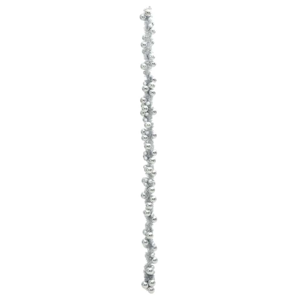Kerstbal Guirlande Zilver 186 cm Polystyreen is nu te koop bij PeponiXL, paradijselijk wonen!