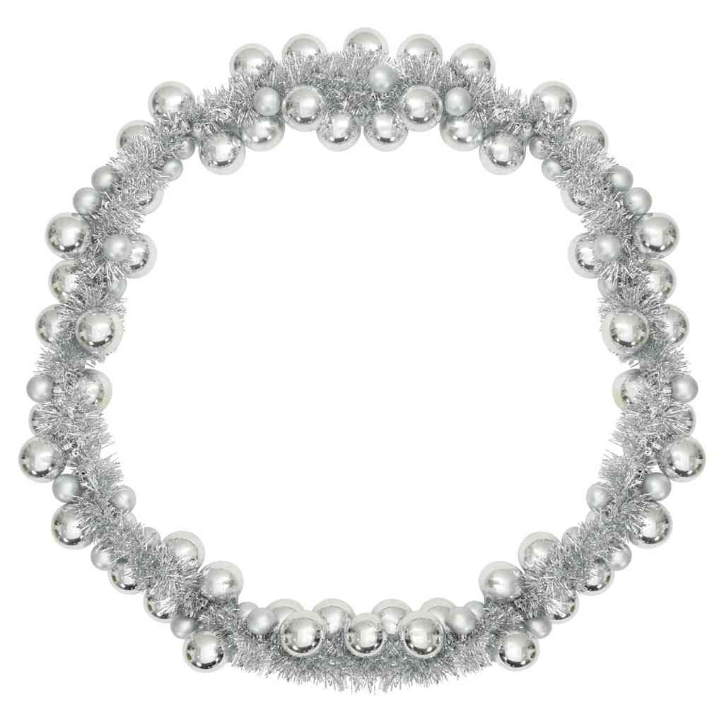 Kerstbal Guirlande Zilver 186 cm Polystyreen is nu te koop bij PeponiXL, paradijselijk wonen!
