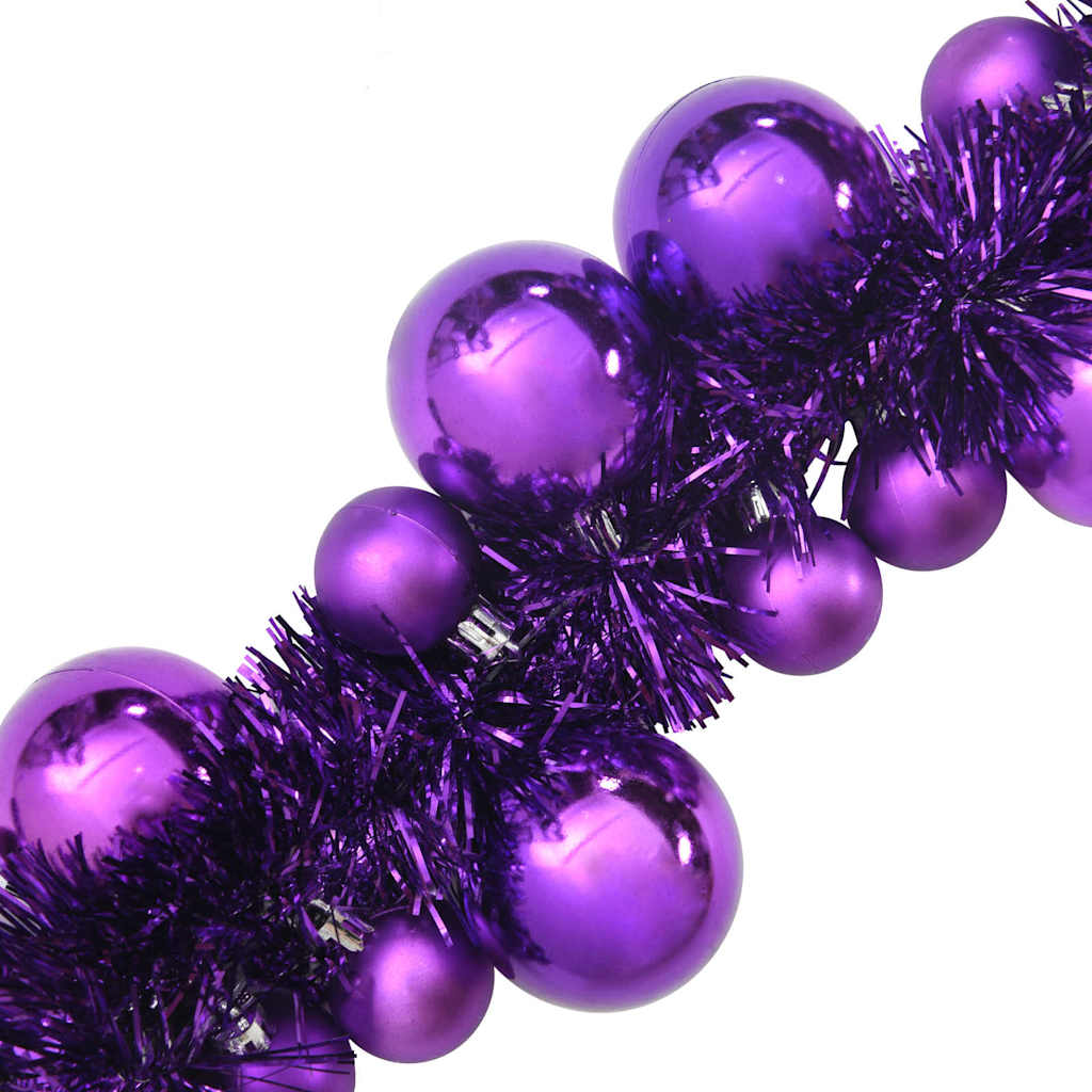 Kerstbal Guirlande Lila 186 cm Polystyreen is nu te koop bij PeponiXL, paradijselijk wonen!