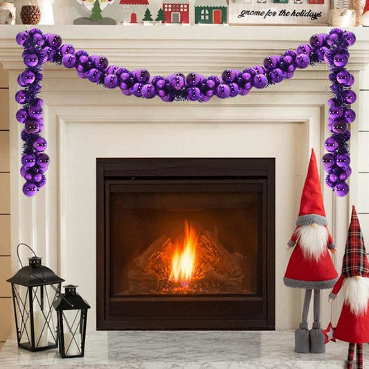 Kerstbal Guirlande Lila 186 cm Polystyreen is nu te koop bij PeponiXL, paradijselijk wonen!