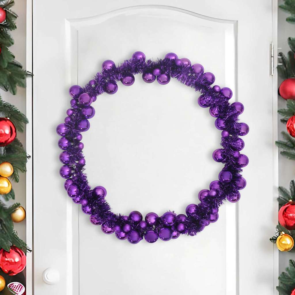 Kerstbal Guirlande Lila 186 cm Polystyreen is nu te koop bij PeponiXL, paradijselijk wonen!