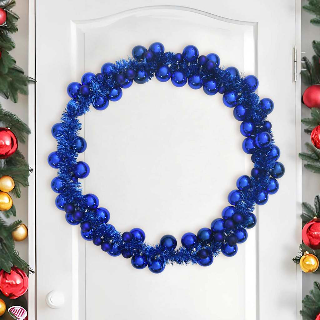 Kerstbal Guirlande Blauw 186 cm Polystyreen is nu te koop bij PeponiXL, paradijselijk wonen!