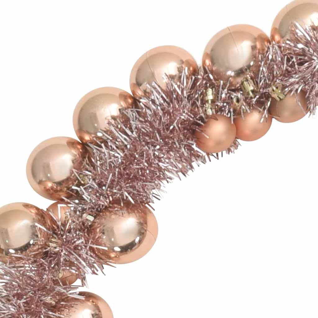 Kerstbal Guirlande Rose Gold 186 cm Polystyreen is nu te koop bij PeponiXL, paradijselijk wonen!