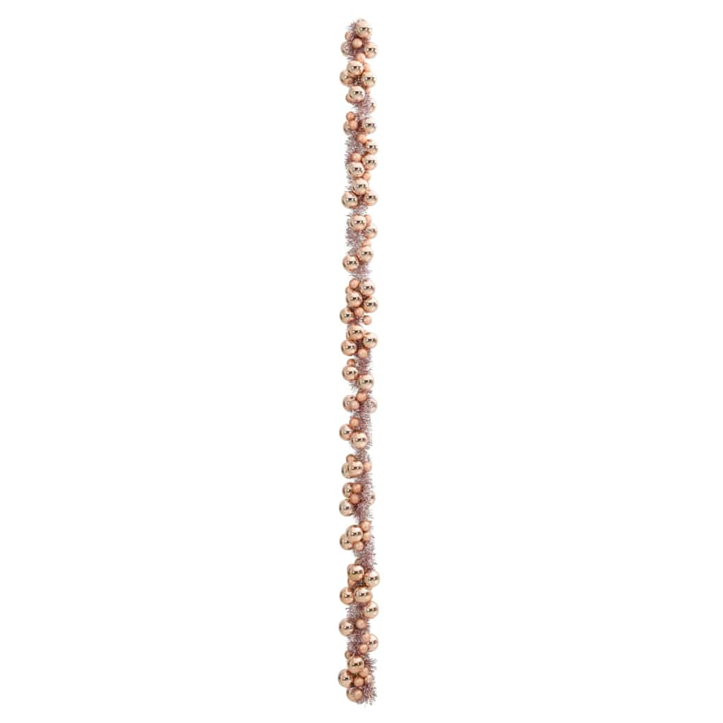 Kerstbal Guirlande Rose Gold 186 cm Polystyreen is nu te koop bij PeponiXL, paradijselijk wonen!