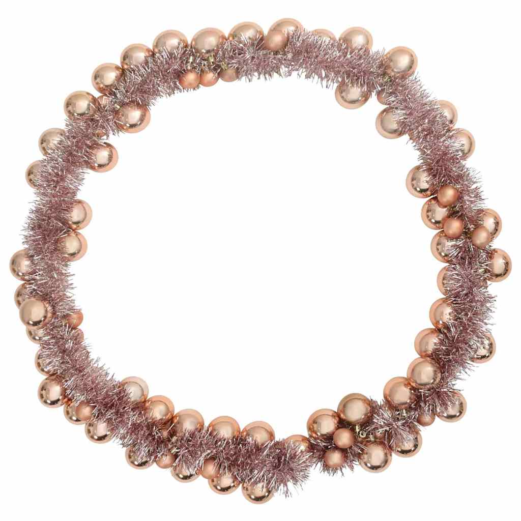 Kerstbal Guirlande Rose Gold 186 cm Polystyreen is nu te koop bij PeponiXL, paradijselijk wonen!