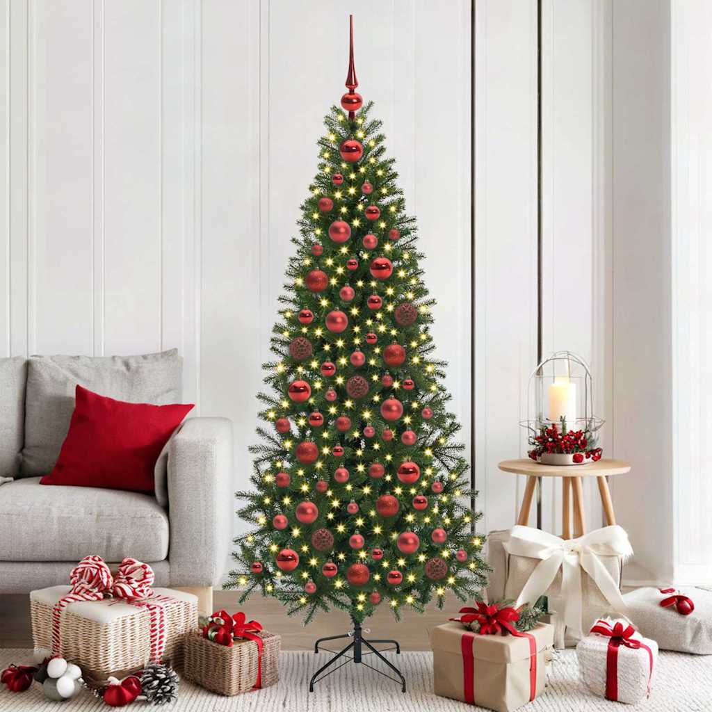 Kerstbal Set met 300 LED 120 pcs Rood Kunststof is nu te koop bij PeponiXL, paradijselijk wonen!