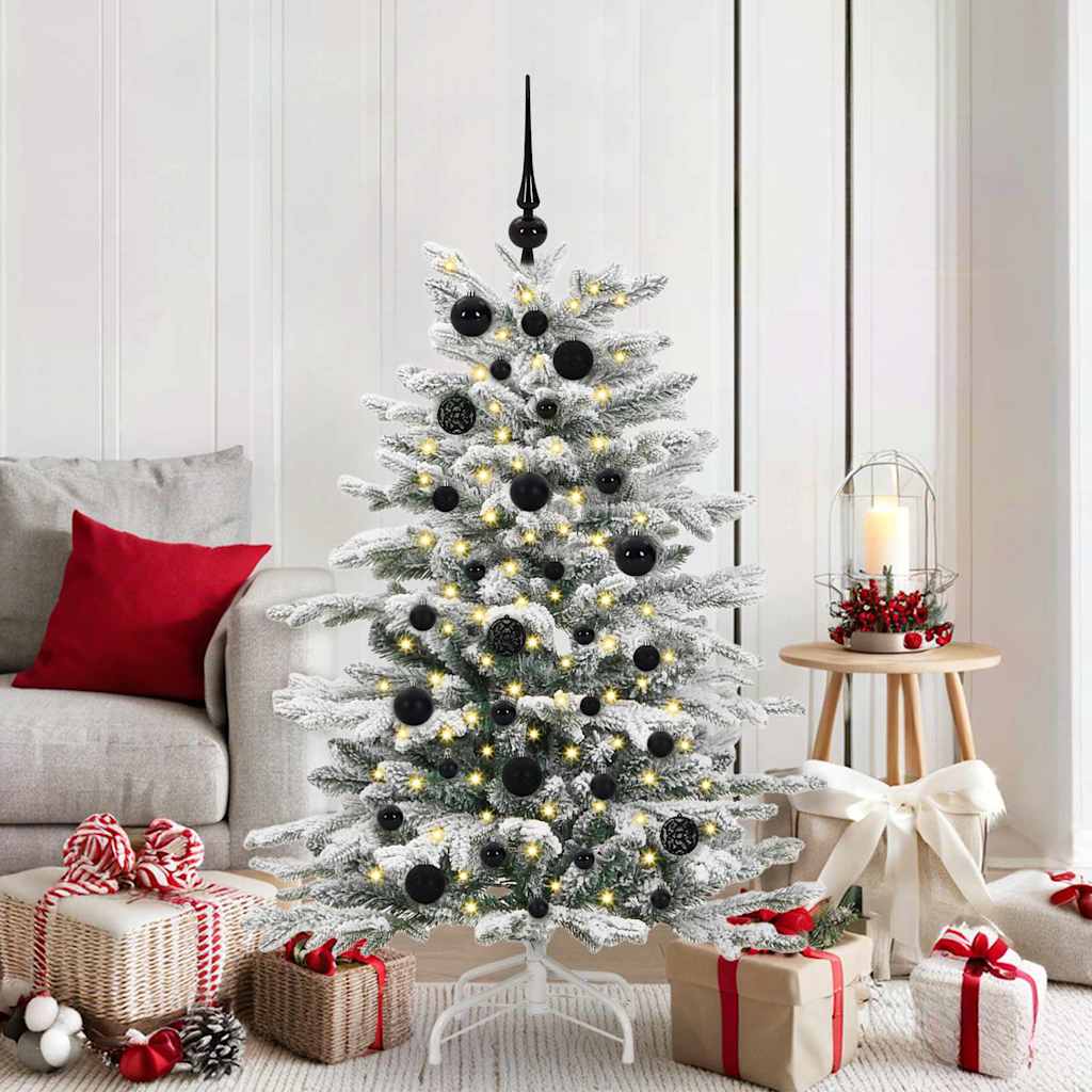 Kerstbal Set met 150 LED 61 pcs Zwart Kunststof is nu te koop bij PeponiXL, paradijselijk wonen!