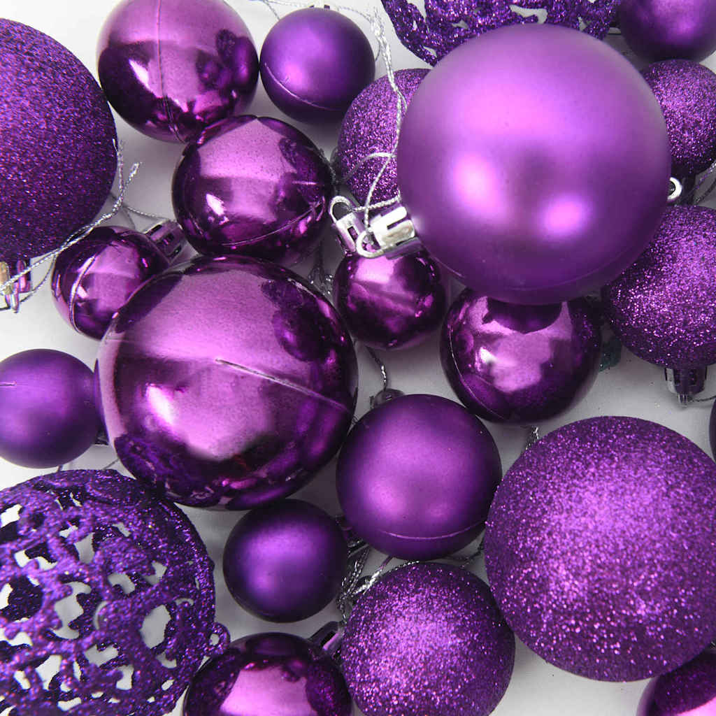 Kerstbal Set met 300 LED 120 pcs Lila Kunststof is nu te koop bij PeponiXL, paradijselijk wonen!