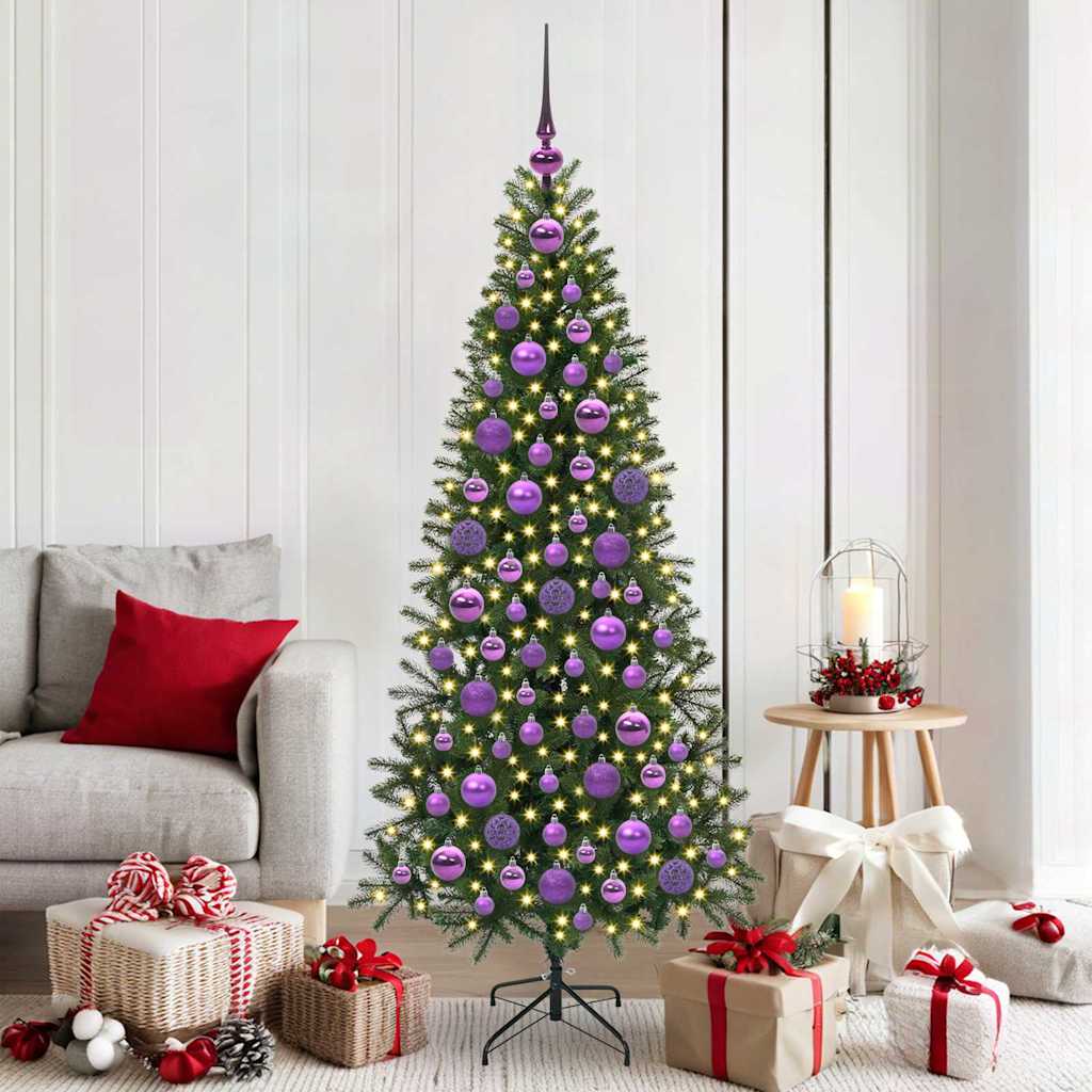 Kerstbal Set met 300 LED 120 pcs Lila Kunststof is nu te koop bij PeponiXL, paradijselijk wonen!