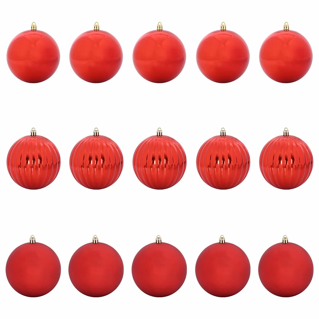 Kerstbalset XL 15 pcs Rood Kunststof is nu te koop bij PeponiXL, paradijselijk wonen!