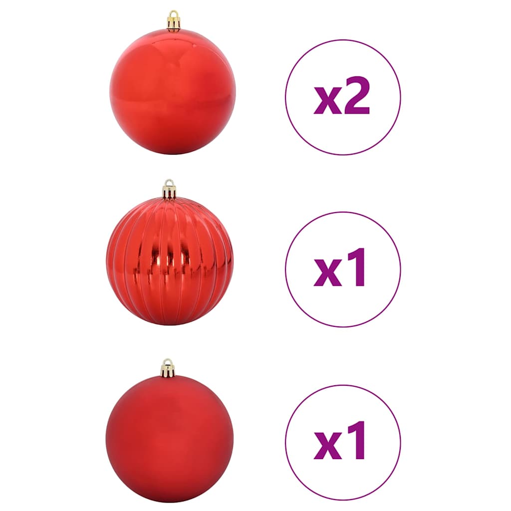 Kerstbal Set XXL 4 pcs Rood Kunststof is nu te koop bij PeponiXL, paradijselijk wonen!