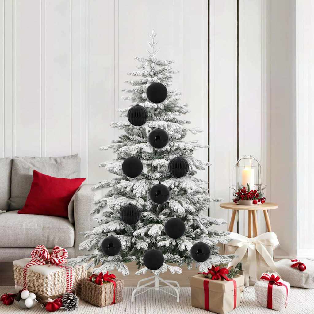 Kerstbal Set XL 9 pcs Zwart Kunststof is nu te koop bij PeponiXL, paradijselijk wonen!
