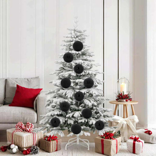 Kerstbal Set XL 9 pcs Zwart Kunststof is nu te koop bij PeponiXL, paradijselijk wonen!