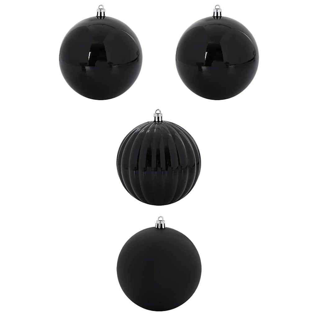 Kerstbalset XXL 4 pcs Zwart Kunststof is nu te koop bij PeponiXL, paradijselijk wonen!