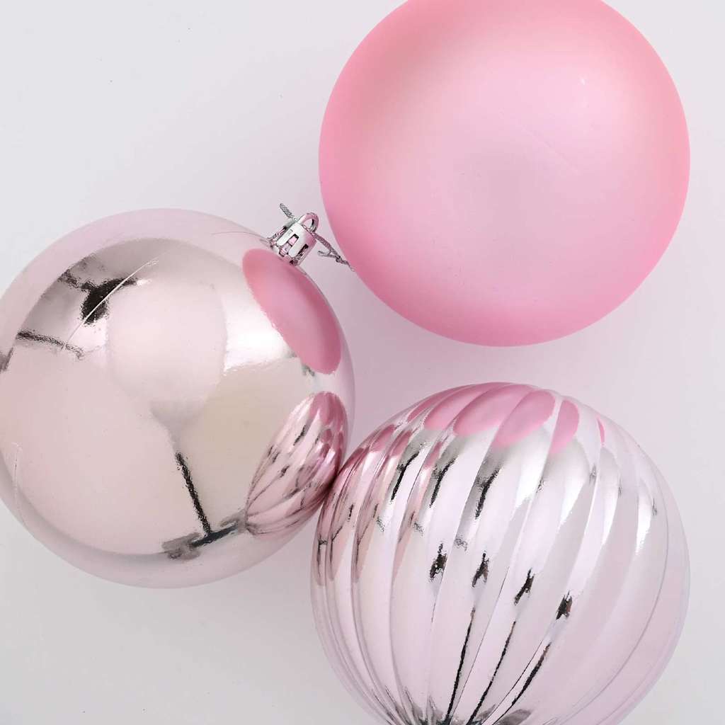 Kerstbal Set XL 9 pcs Roze Kunststof is nu te koop bij PeponiXL, paradijselijk wonen!