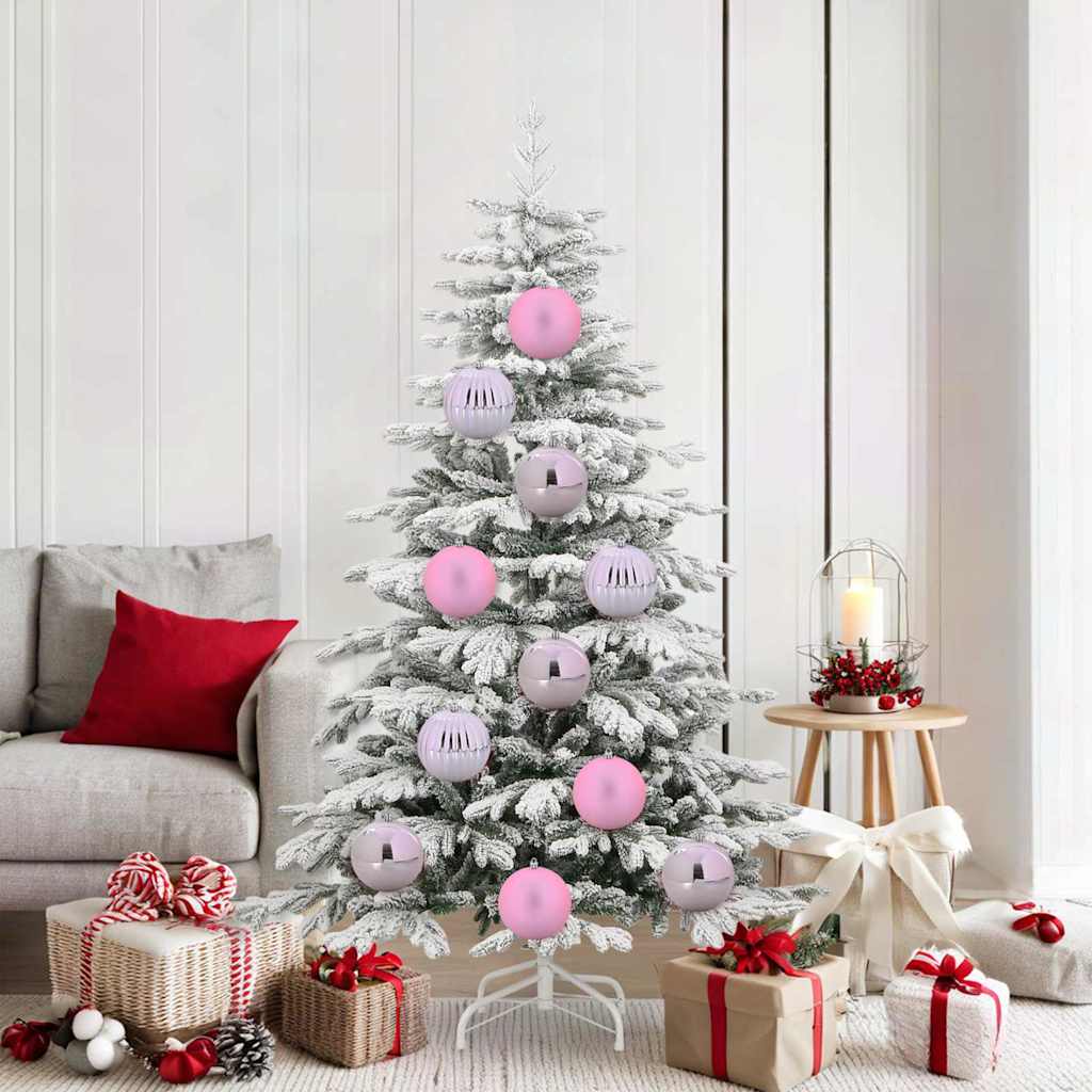 Kerstbal Set XL 9 pcs Roze Kunststof is nu te koop bij PeponiXL, paradijselijk wonen!