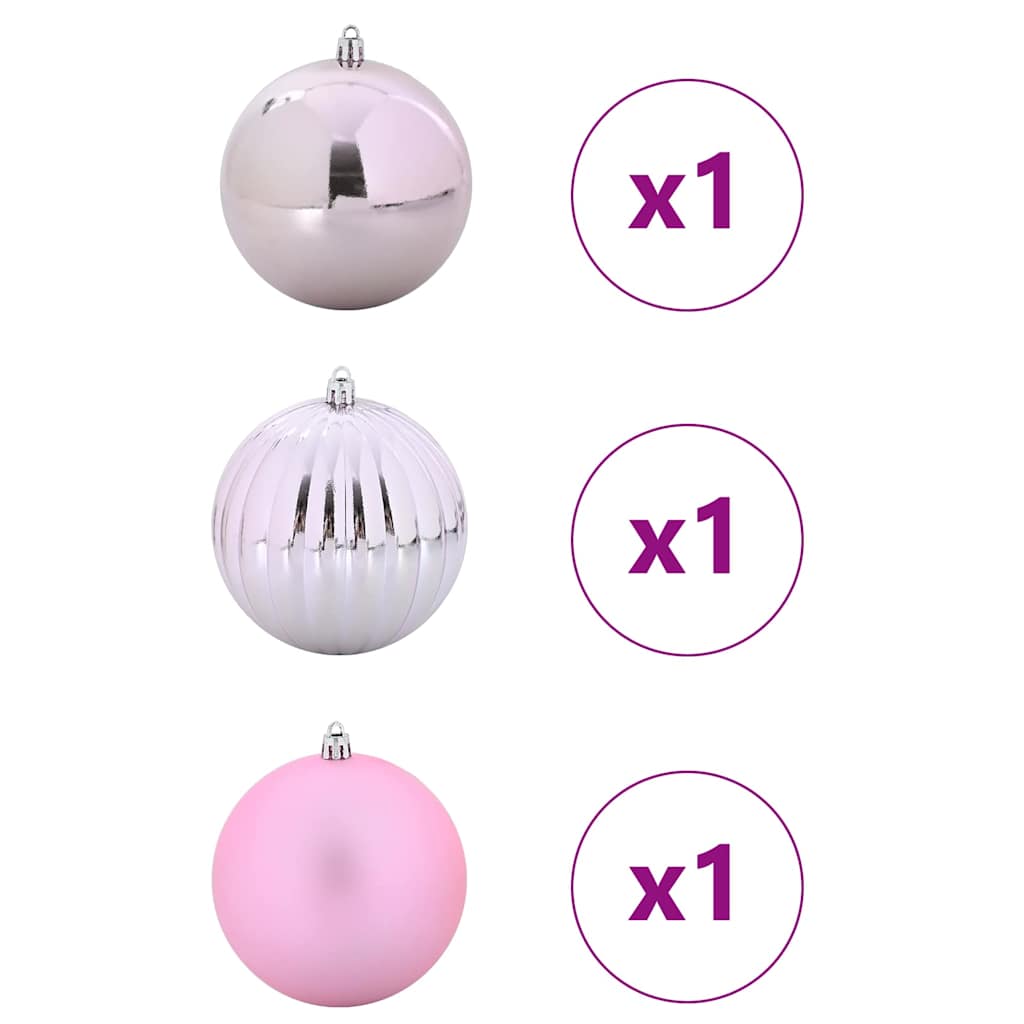 Kerstbal Set XXL 3 pcs Roze Kunststof is nu te koop bij PeponiXL, paradijselijk wonen!