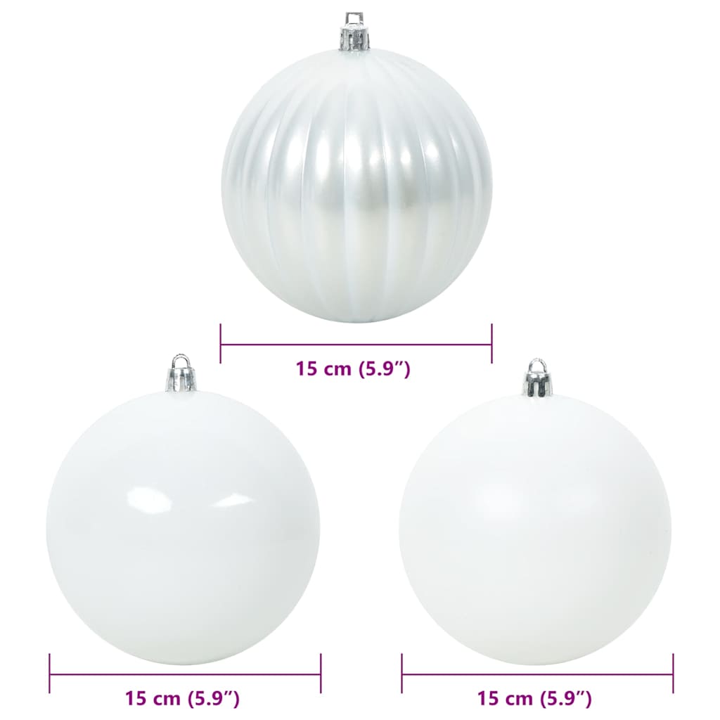 Kerstbal Set XL 9 pcs Wit Kunststof is nu te koop bij PeponiXL, paradijselijk wonen!