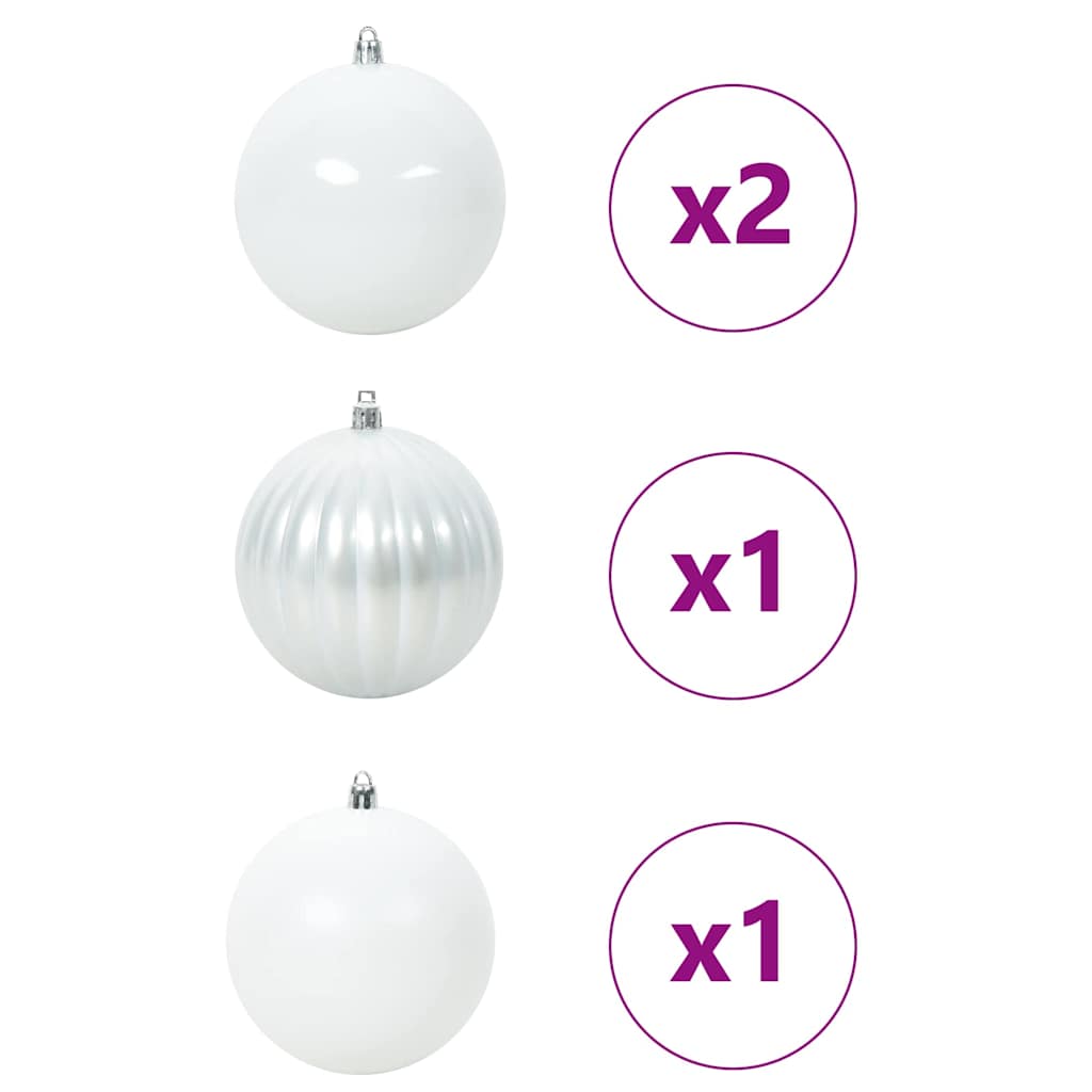 Kerstbal Set XXL 4 pcs Wit Kunststof is nu te koop bij PeponiXL, paradijselijk wonen!