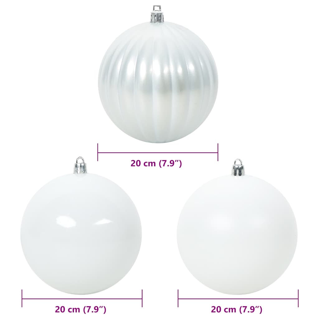 Kerstbal Set XXL 4 pcs Wit Kunststof is nu te koop bij PeponiXL, paradijselijk wonen!